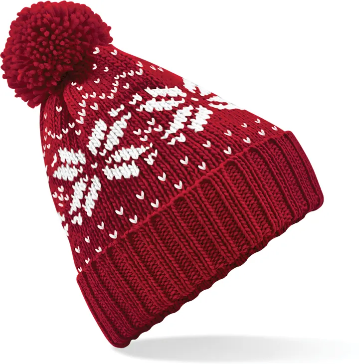 Mütze Snowstar®, Jacquard-Qualität Classic Red / White