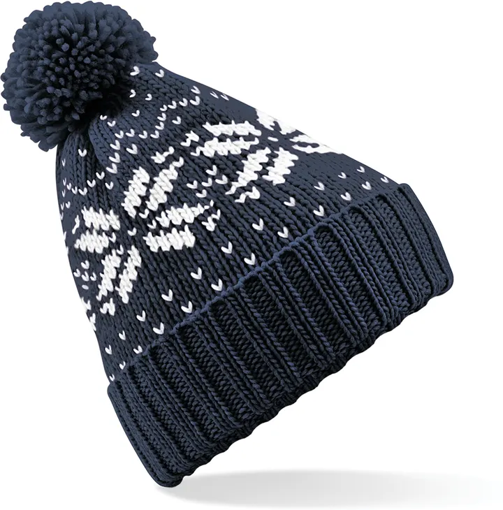 Mütze Snowstar®, Jacquard-Qualität French Navy / White