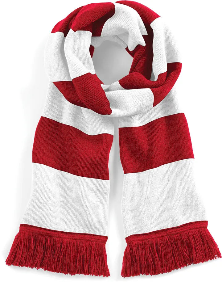 Streifenschal Stadium Classic Red / White
