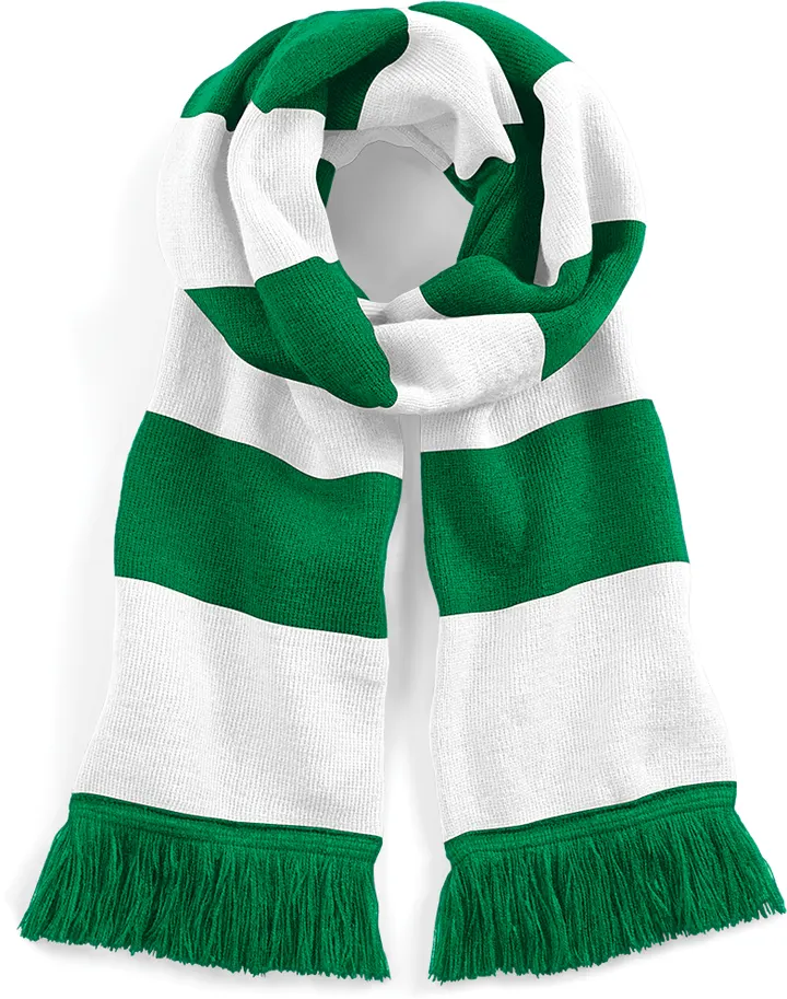 Streifenschal Stadium Kelly Green / White