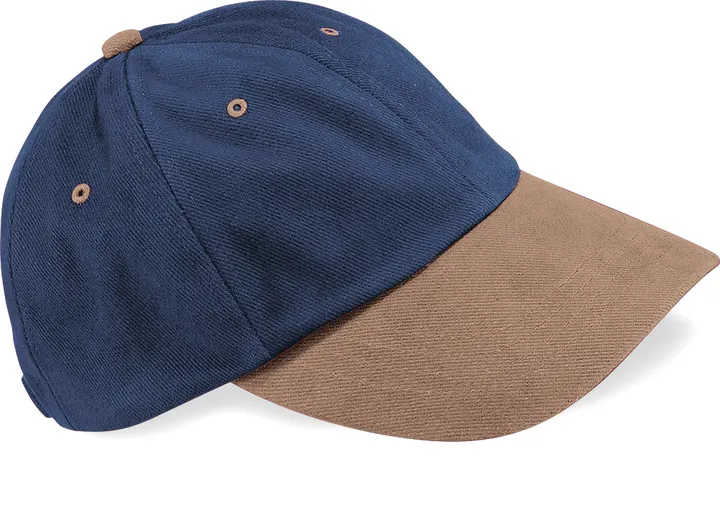 Pitching-Cap, gebürstete Baumwolle French Navy / Taupe