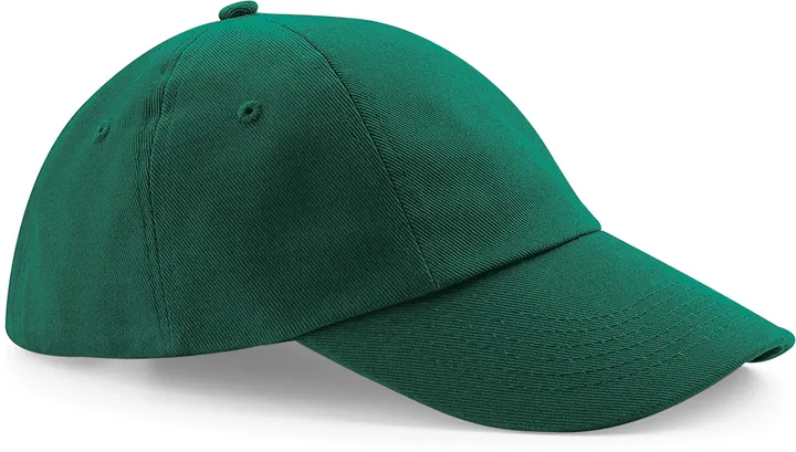 Casquette profil bas en coton drill - 6 panneaux Bottle Green