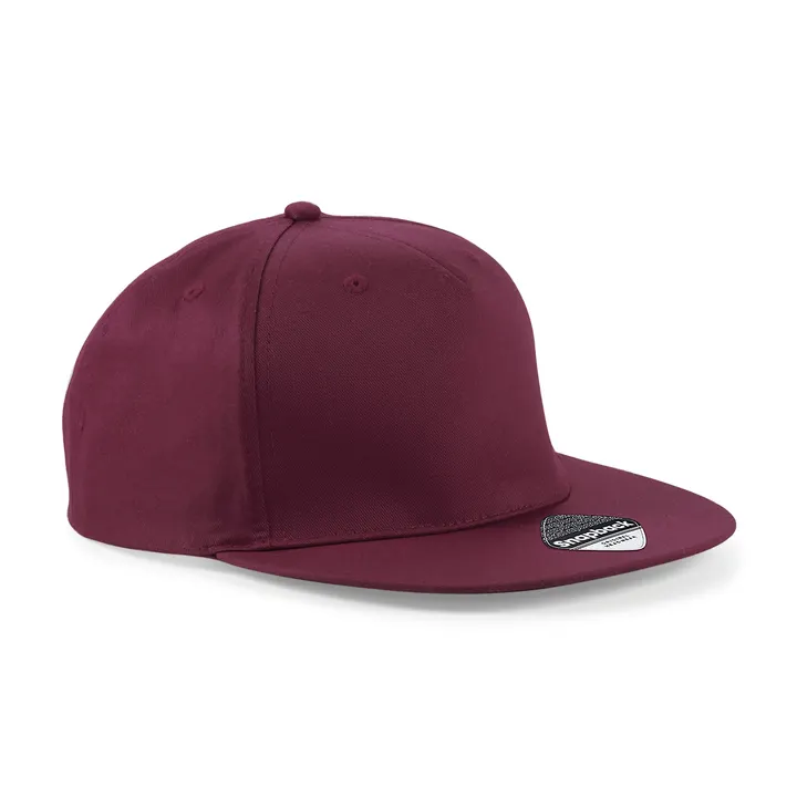 Casquette Rapper 5 panneaux Burgundy