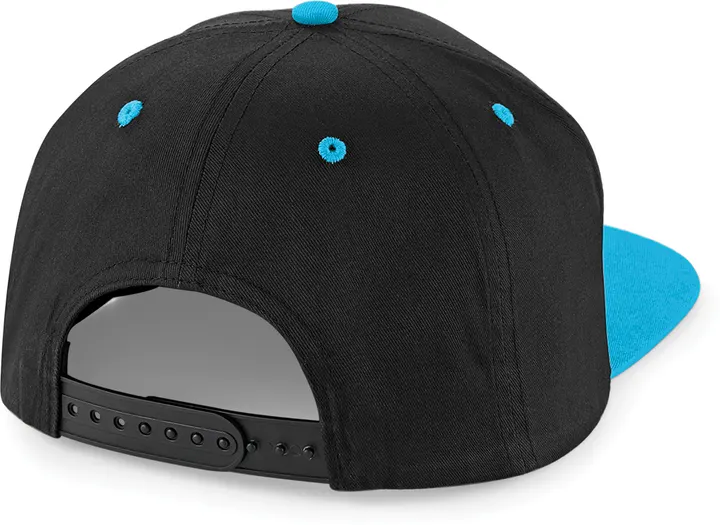 Casquette Snapback contrastée - 5 panneaux Black / Surf Blue
