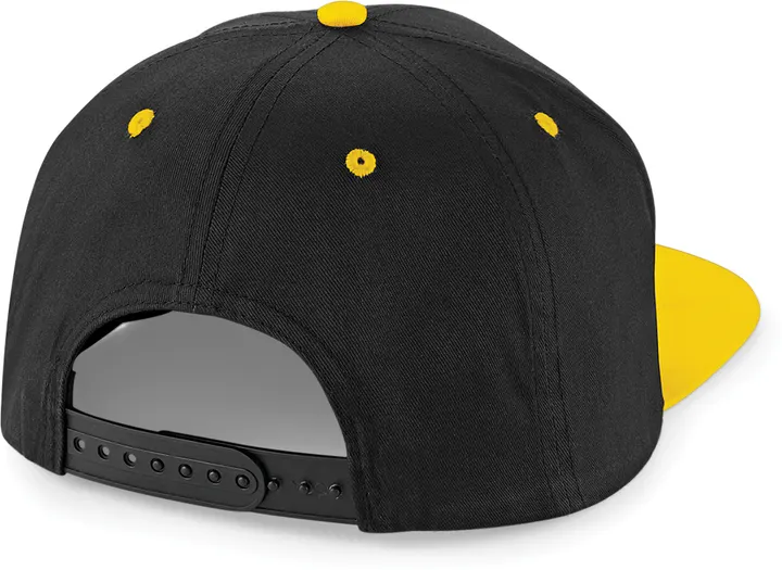 Casquette Snapback contrastée - 5 panneaux Black / Yellow