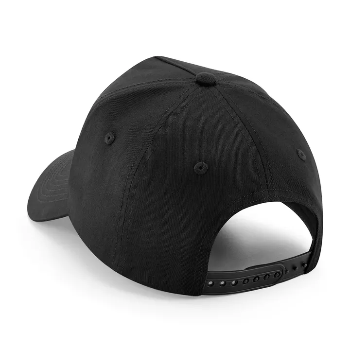 Kappe mit 5 Panels und abnehmbarem Patch Black