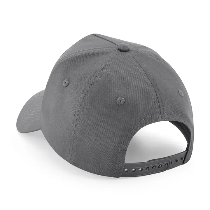 Kappe mit 5 Panels und abnehmbarem Patch Graphite Grey