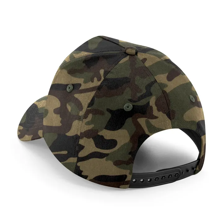 Kappe mit 5 Panels und abnehmbarem Patch Jungle Camo