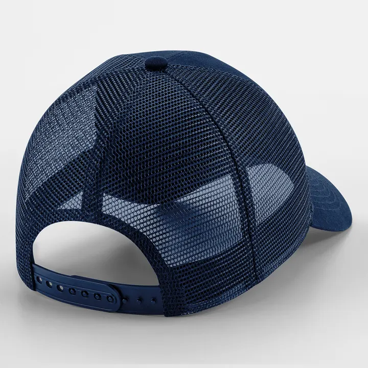 Casquette Filet Réglable à l'Arrière avec Patch Amovible French Navy