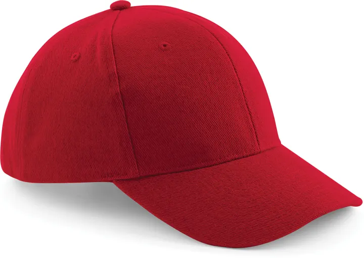 Kappe Pro-Style, gebürstete Baumwolle Classic Red