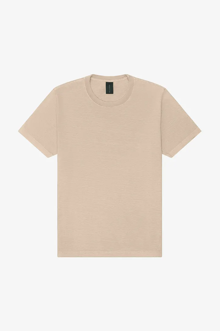 T-shirt délavé épais unisexe Khaki