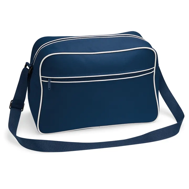 Sac bandoulière Rétro French Navy / White