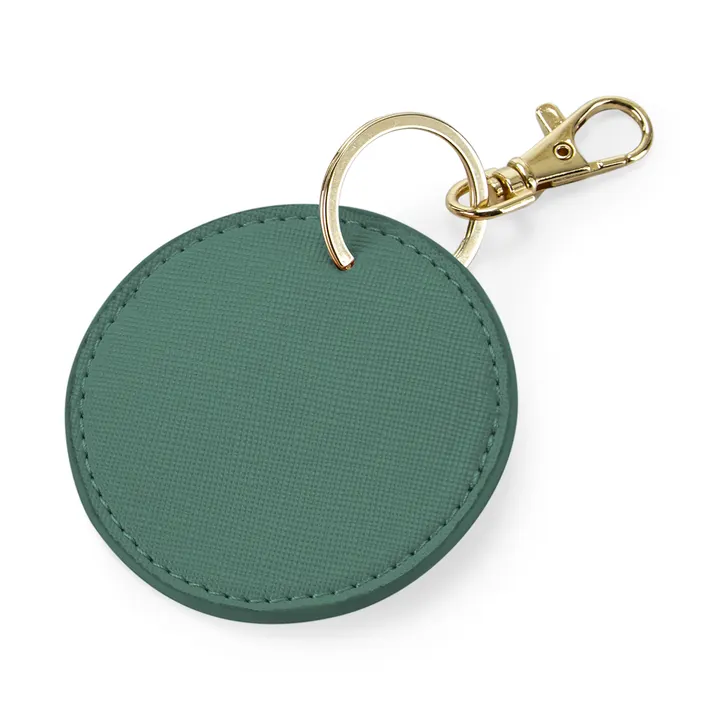 Runder Schlüsselanhänger Sage green