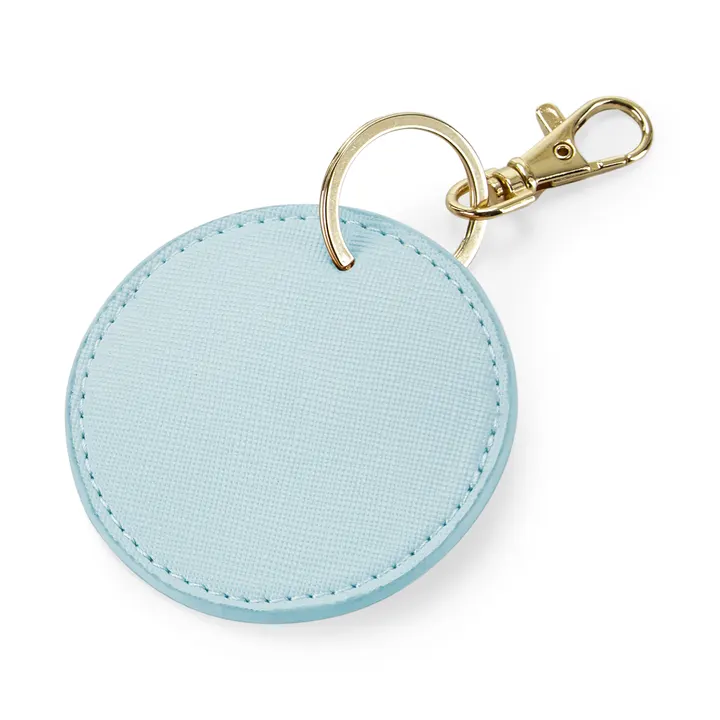 Runder Schlüsselanhänger Soft blue