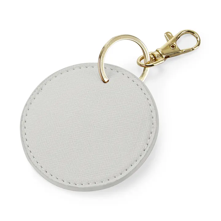 Runder Schlüsselanhänger Soft grey