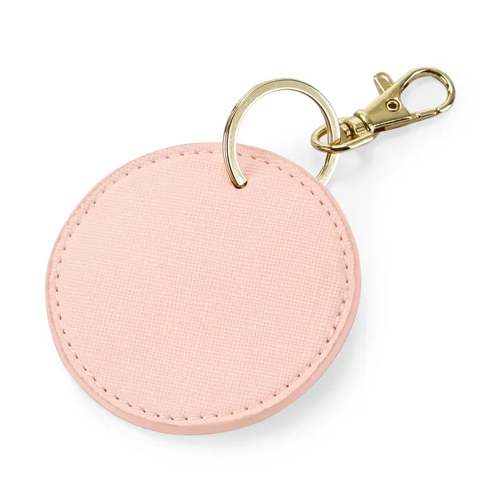 Runder Schlüsselanhänger Soft pink