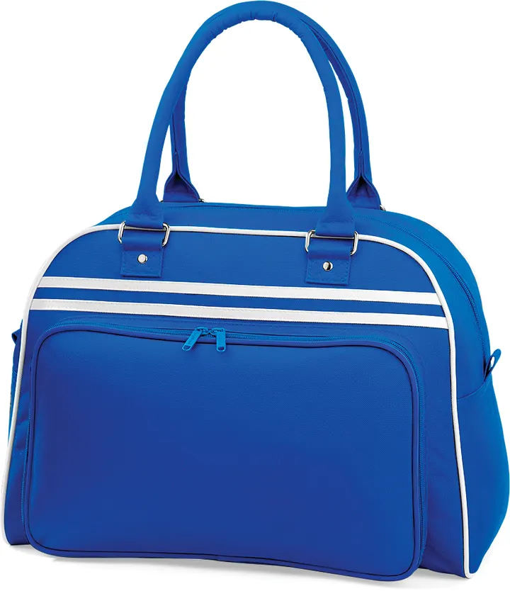 Retro Bowling Bag Bright Royal / White