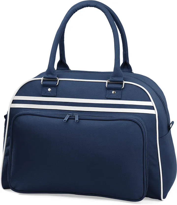 Retro Bowling Bag French Navy / White