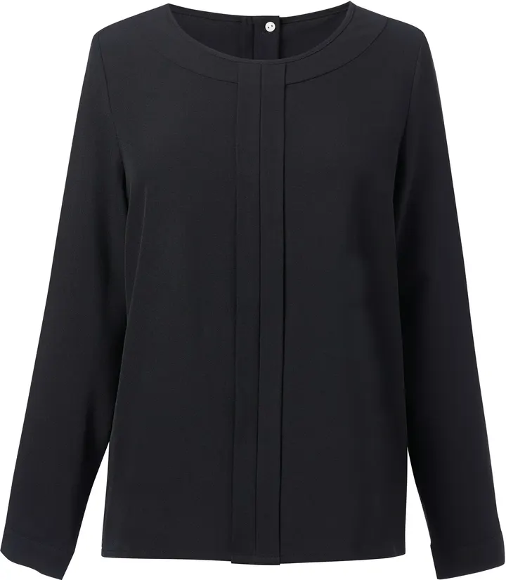 Roma Crêpe de Chine Bluse Black