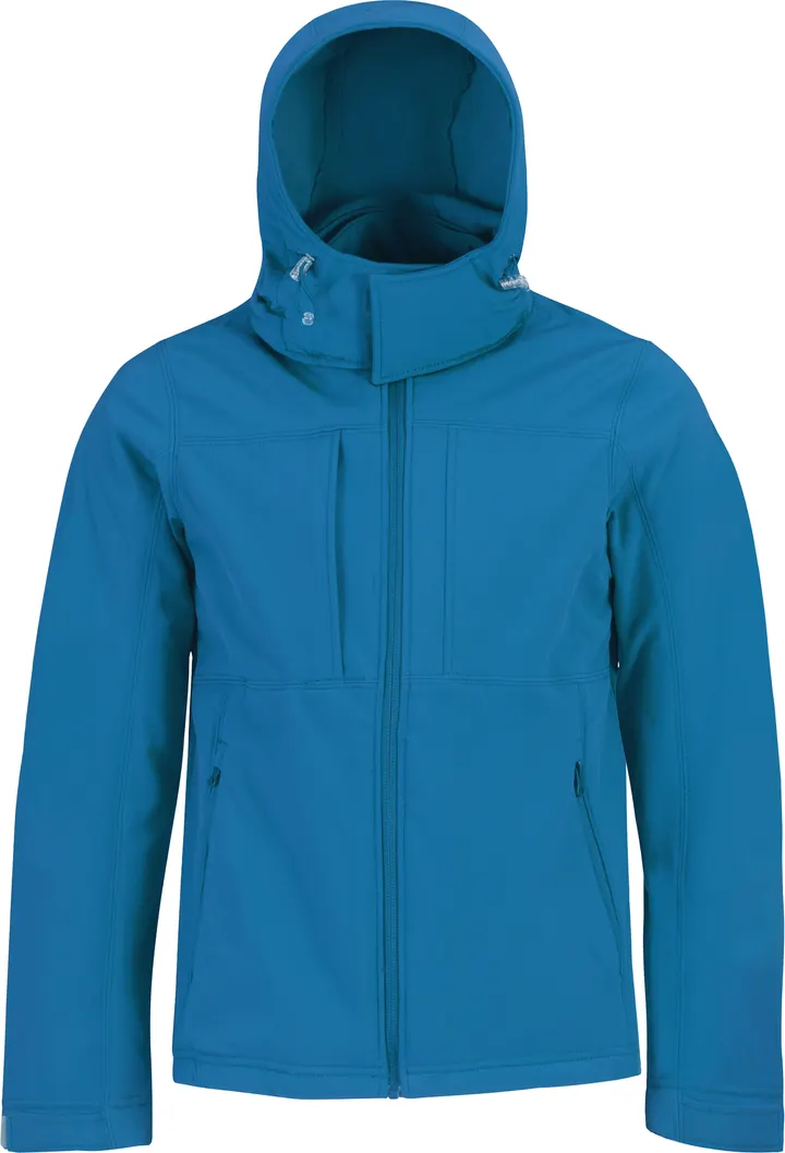 Veste softshell capuche homme Azure
