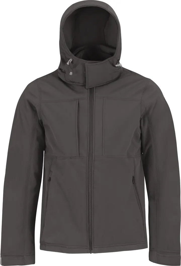 Veste softshell capuche homme Dark Grey