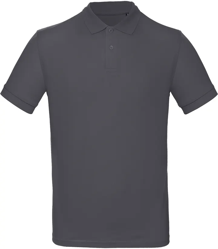 Men's organic polo shirt Dark Grey