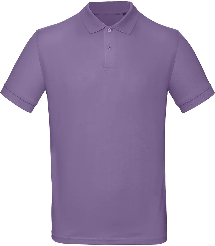 Men's organic polo shirt Millennial Lilac