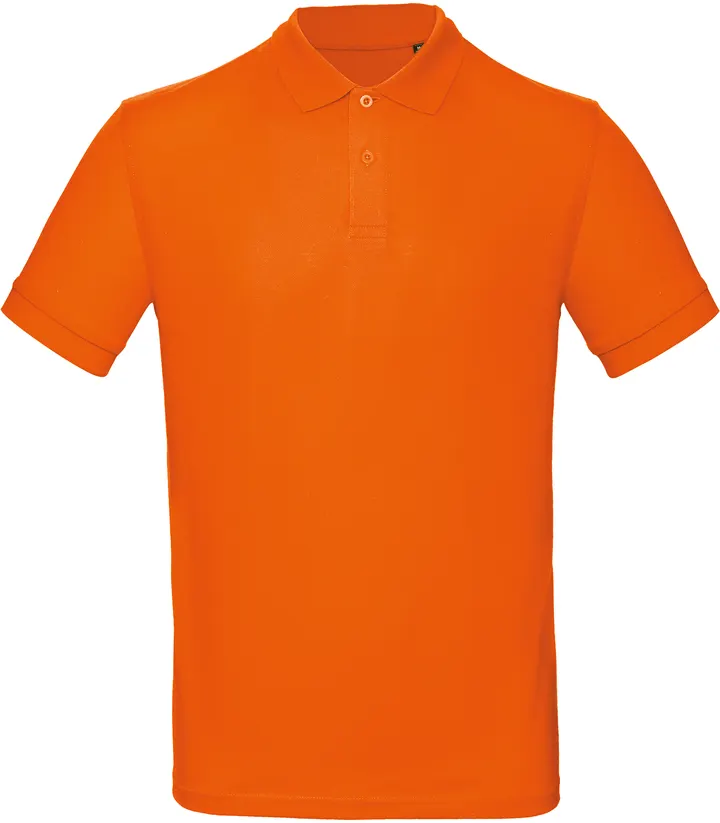 Men's organic polo shirt Orange