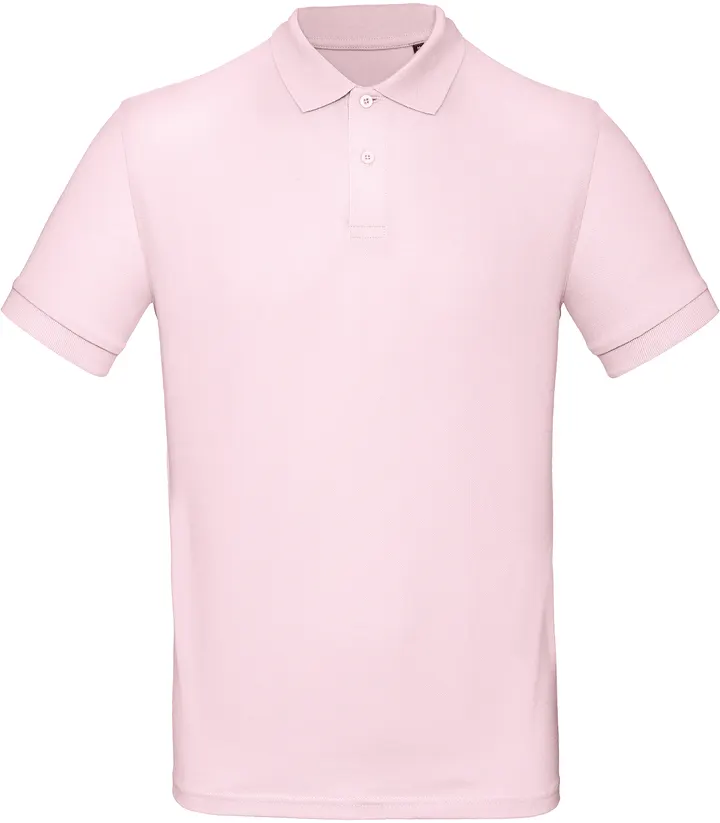 Men's organic polo shirt Orchid Pink