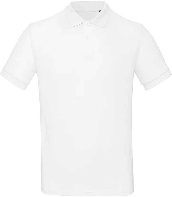 Men's organic polo shirt White