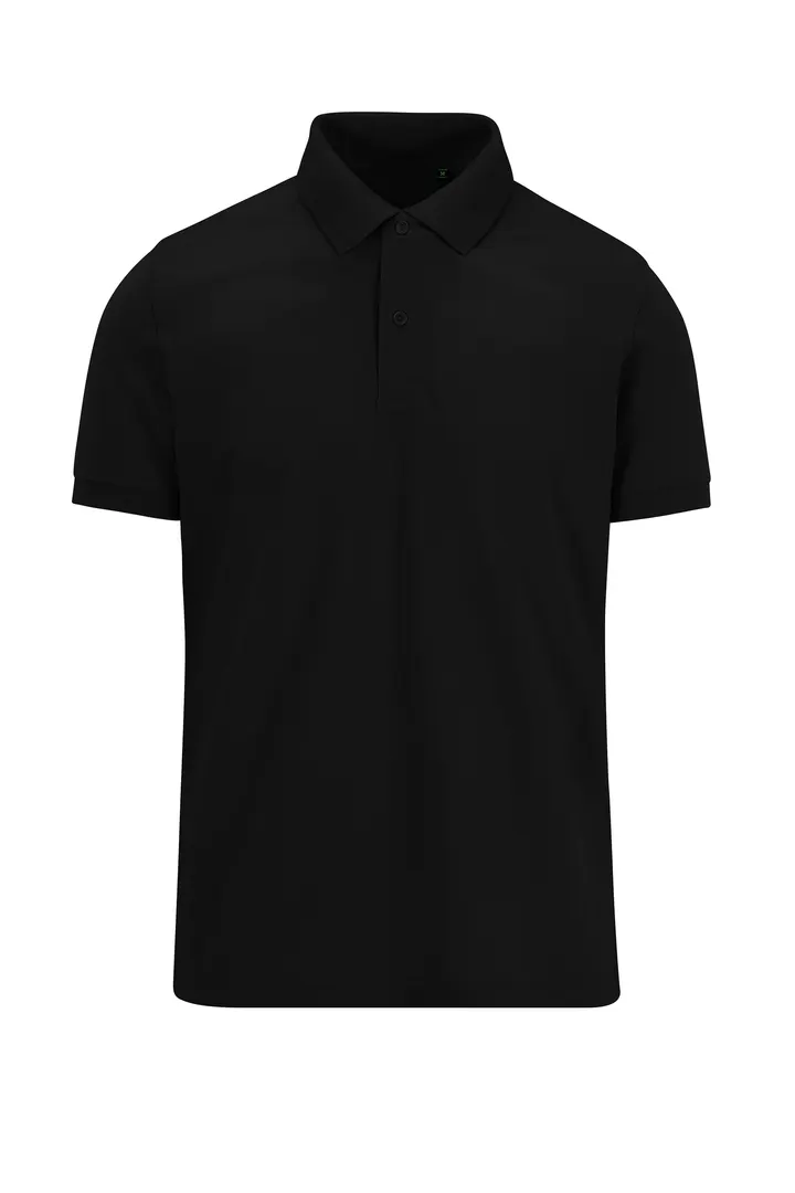MY ECO POLO 65/35 Herren mit kurzen Ärmeln Black