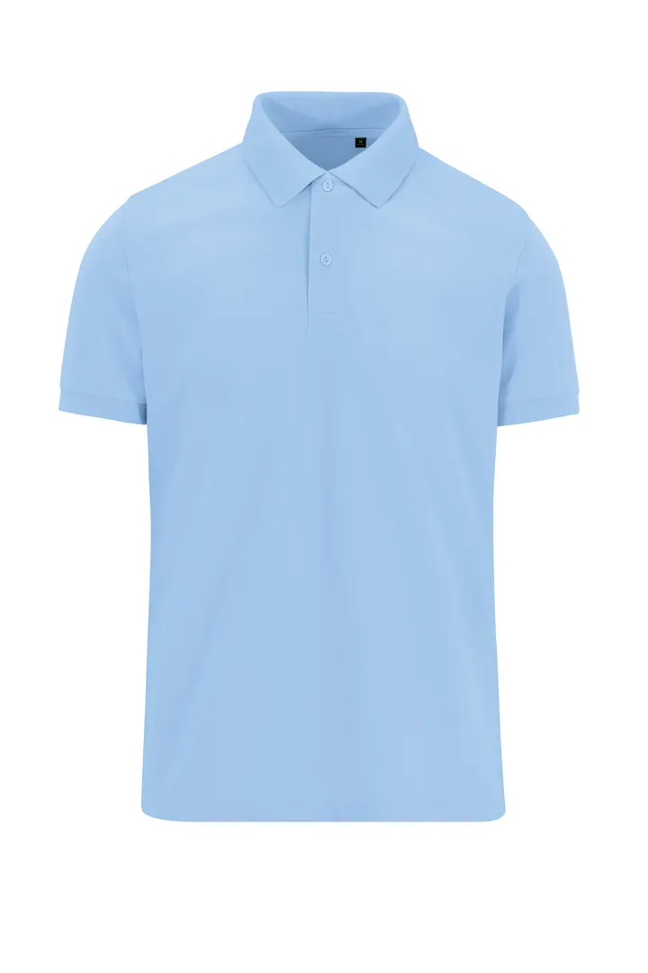 MY ECO POLO 65/35 Herren mit kurzen Ärmeln Lotus Blue