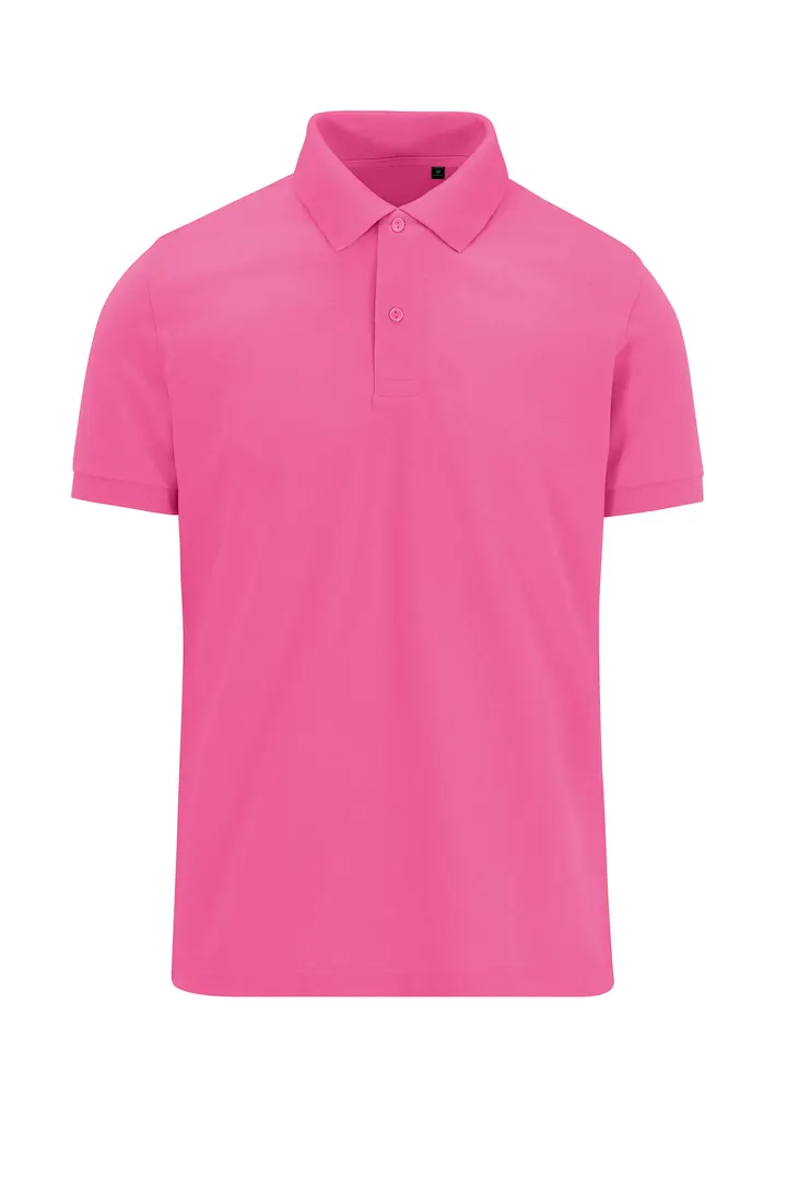 MY ECO POLO 65/35 Herren mit kurzen Ärmeln Lotus Pink