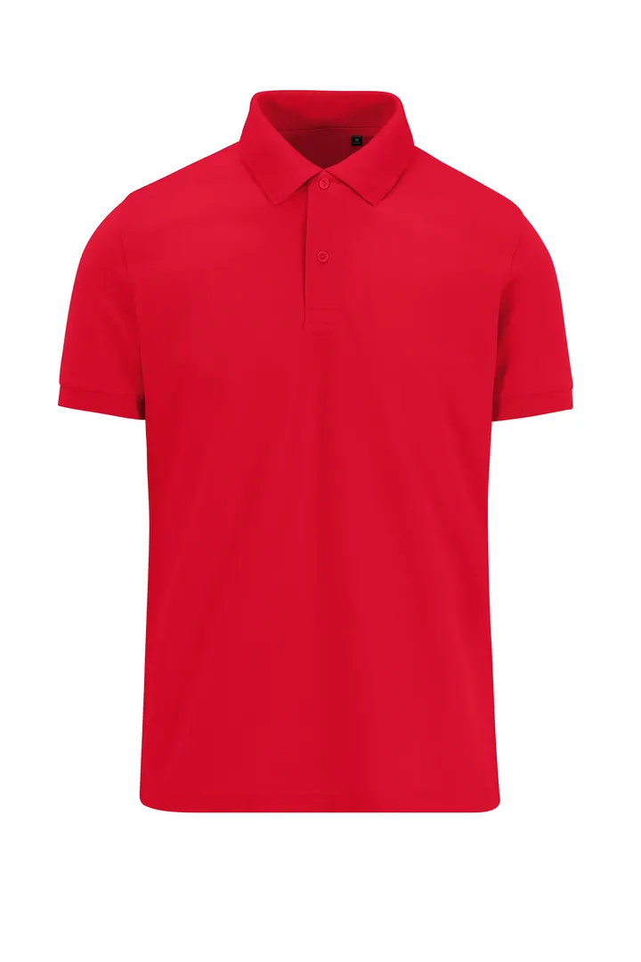 MY ECO POLO 65/35 Herren mit kurzen Ärmeln Red