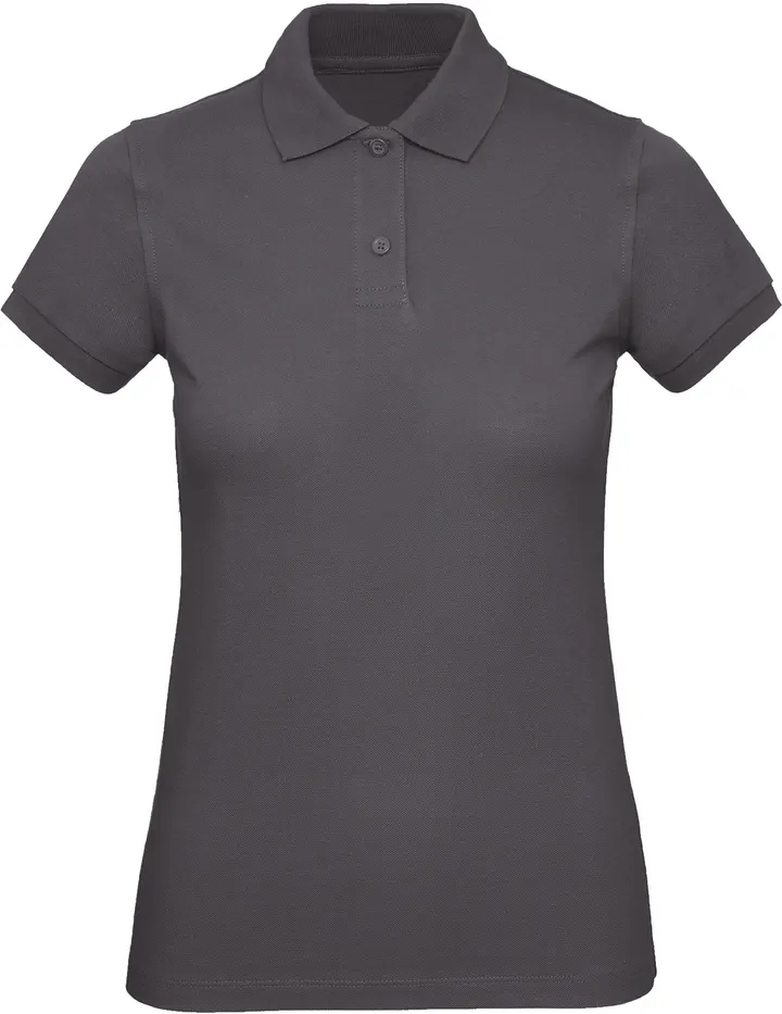 Polo bio femme Dark Grey