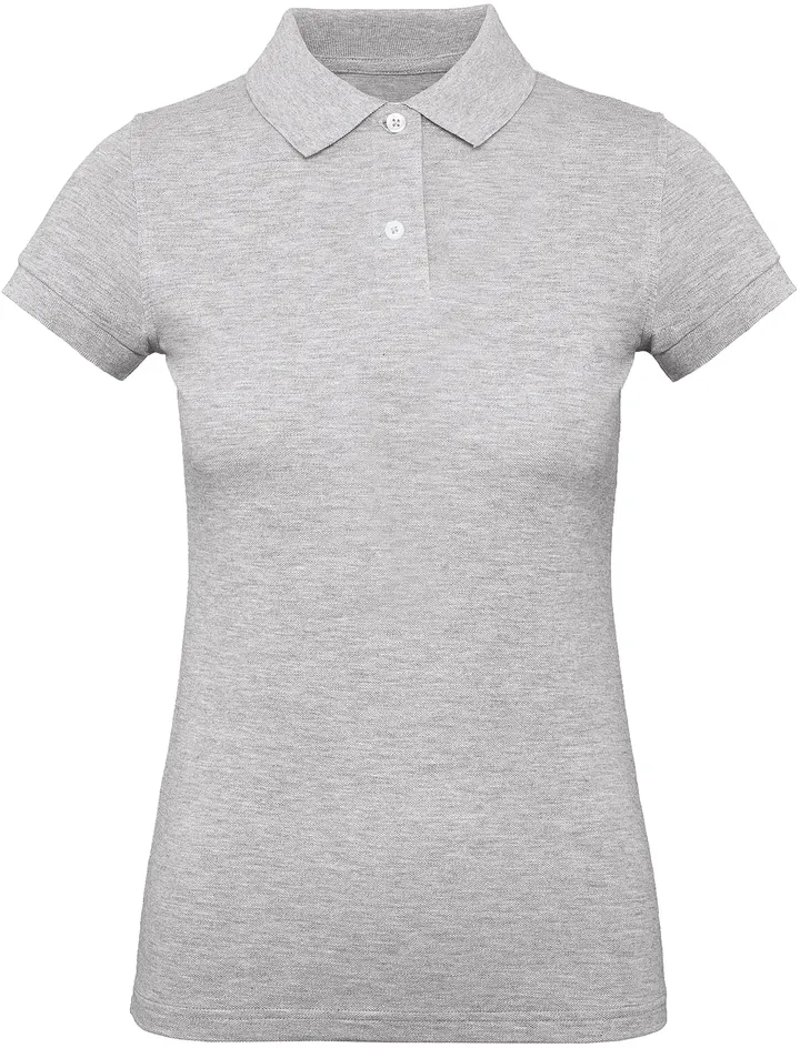Polo bio femme Heather Grey