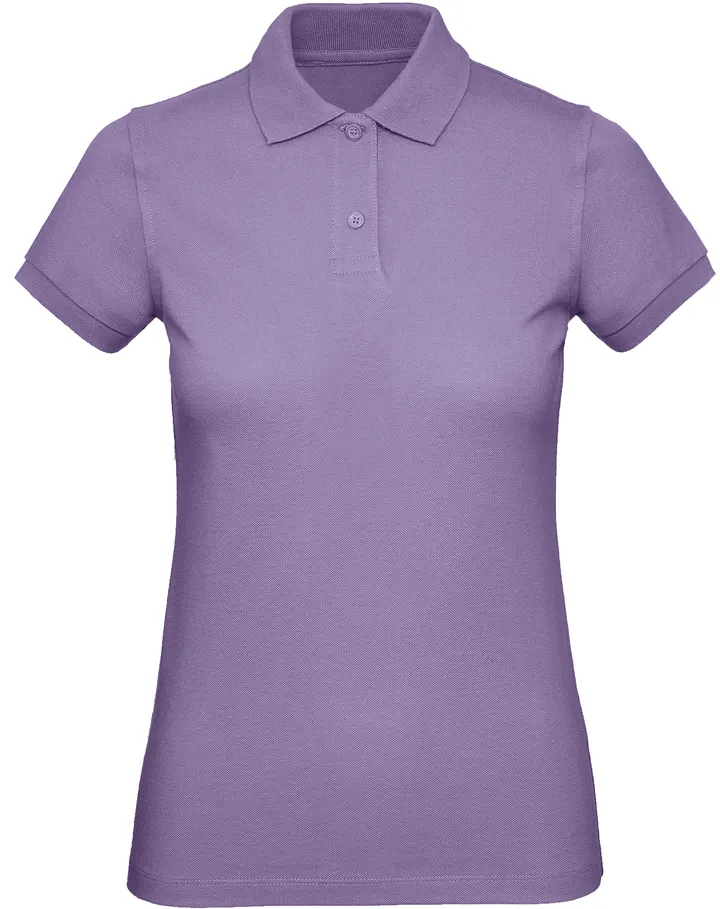 Polo bio femme Millennial Lilac