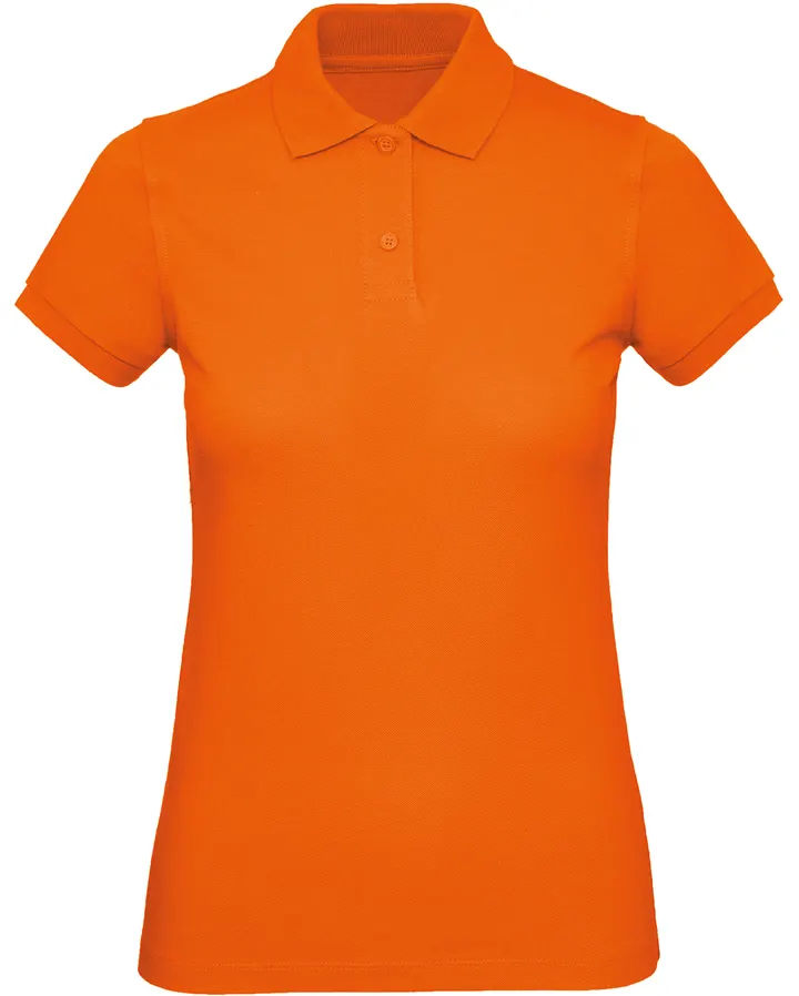 Polo bio femme Orange