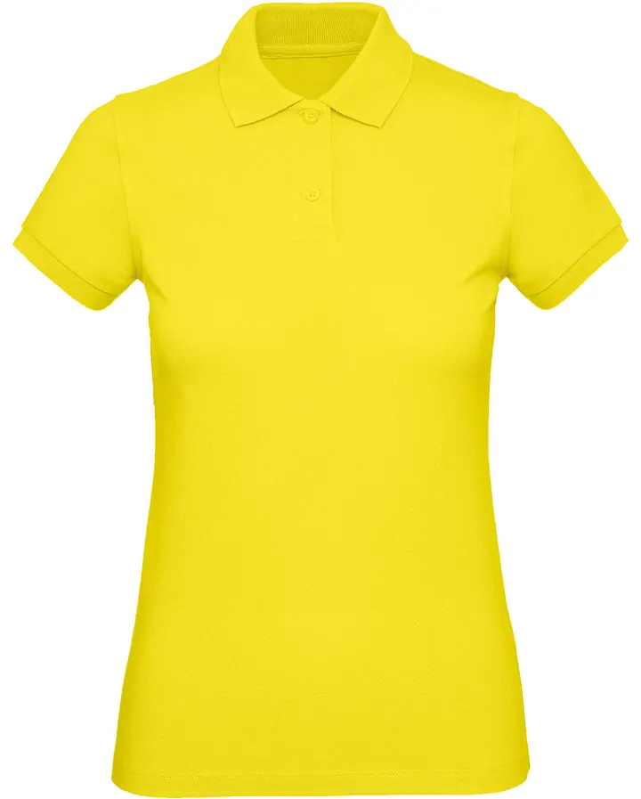 Polo bio femme Solar Yellow
