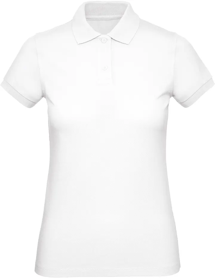 Polo bio femme White