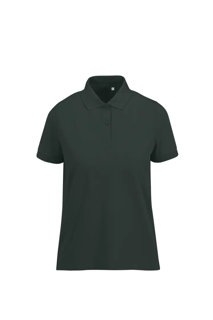 MY ECO POLO 65/35 Damen mit kurzen Ärmeln Dark Forest