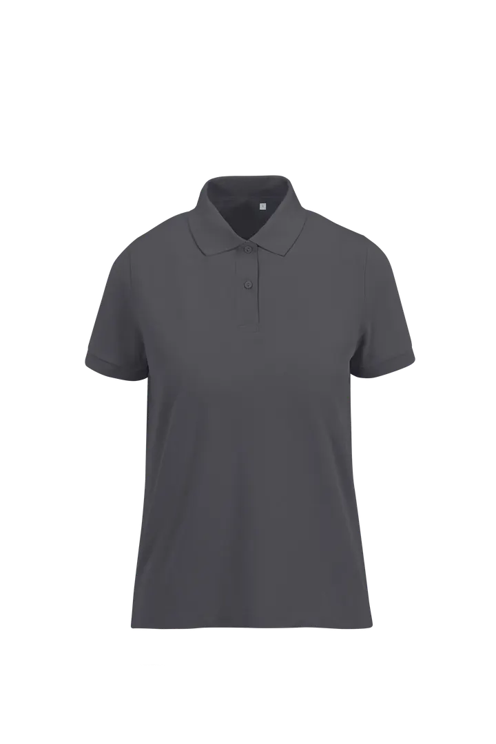 MY ECO POLO 65/35 Damen mit kurzen Ärmeln Dark Grey