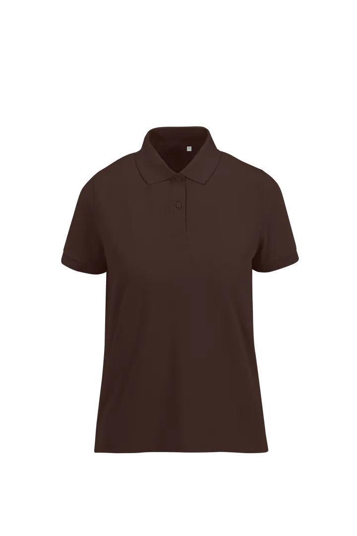 MY ECO POLO 65/35 Damen mit kurzen Ärmeln Roasted Cofee