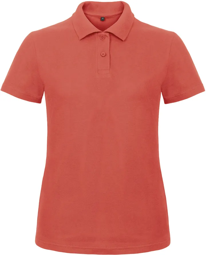 Polo femme ID.001 Pixel Coral