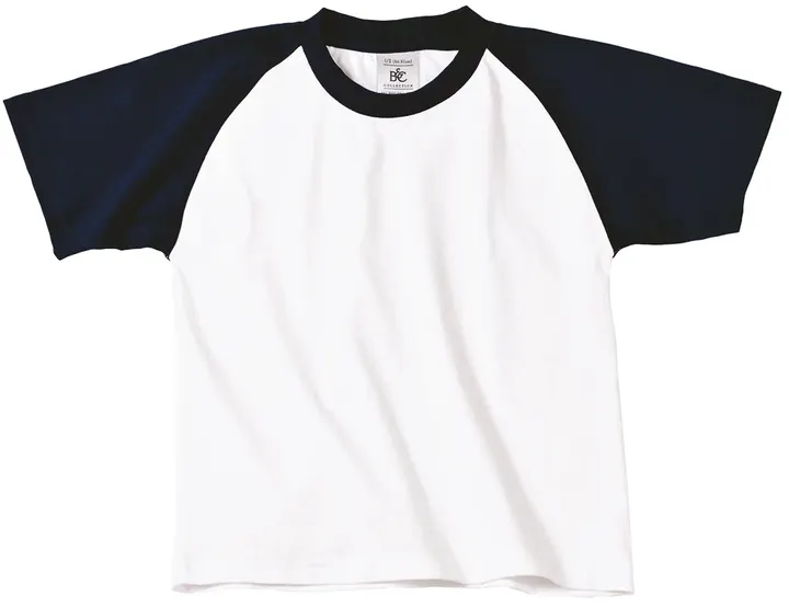 T-shirt enfant Baseball White / Navy