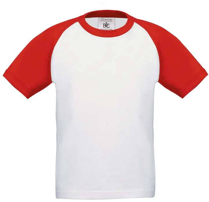 T-shirt enfant Baseball White / Red