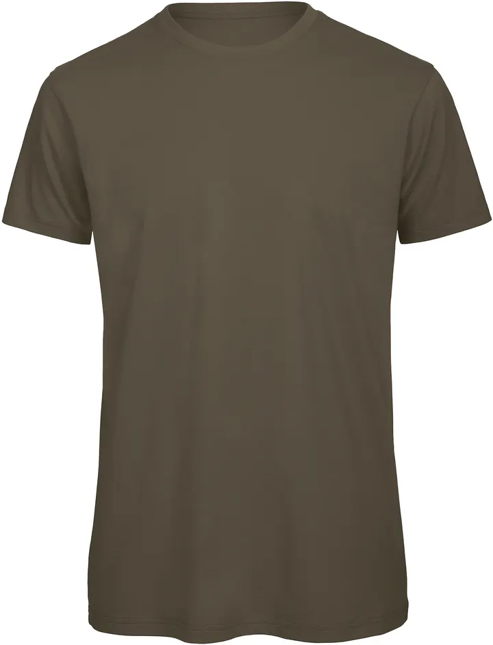 Organic Cotton Crew Neck T-shirt Inspire Khaki