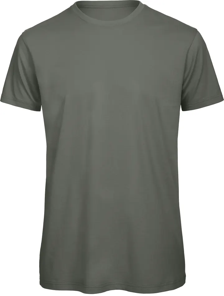 Organic Cotton Crew Neck T-shirt Inspire Millennial Khaki