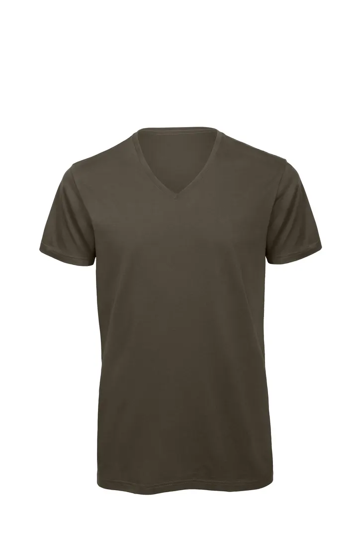 T-shirt BIO Inspire col V Homme Khaki