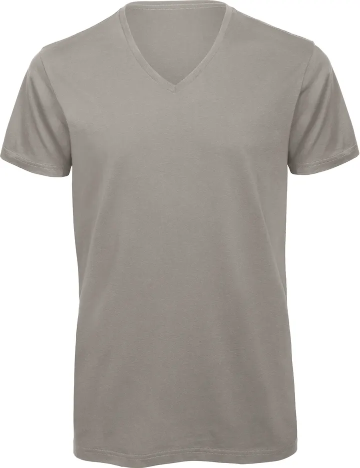 T-shirt BIO Inspire col V Homme Light Grey